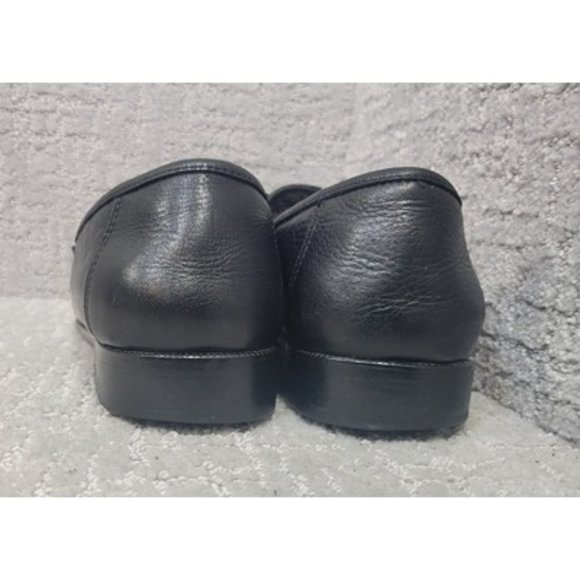 Florsheim Men's Size 13 D Black Leather Slip On Horsebit Moc Toe Loafer Shoes - Picture 8 of 9